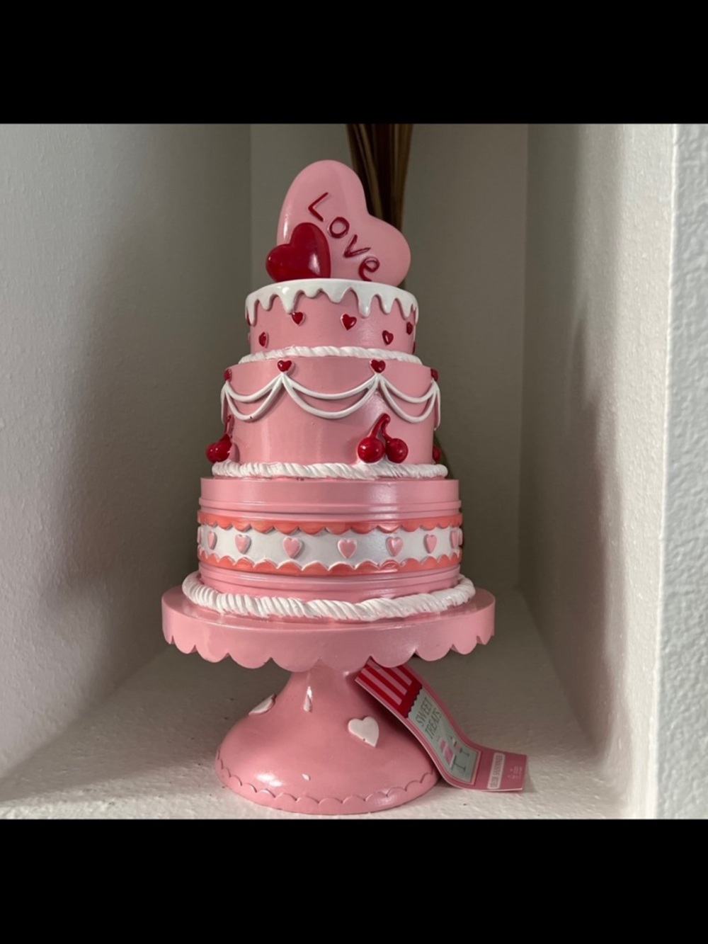Pink Decorative Love Cake Stand Centerpiece